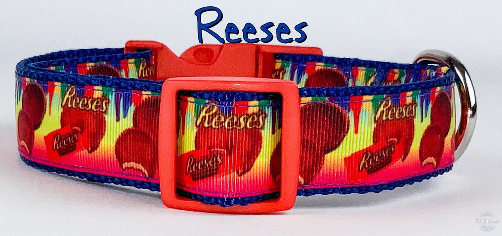 Reese’s dog collar handmade adjustable buckle collar 1" or 5/8" wide or leash