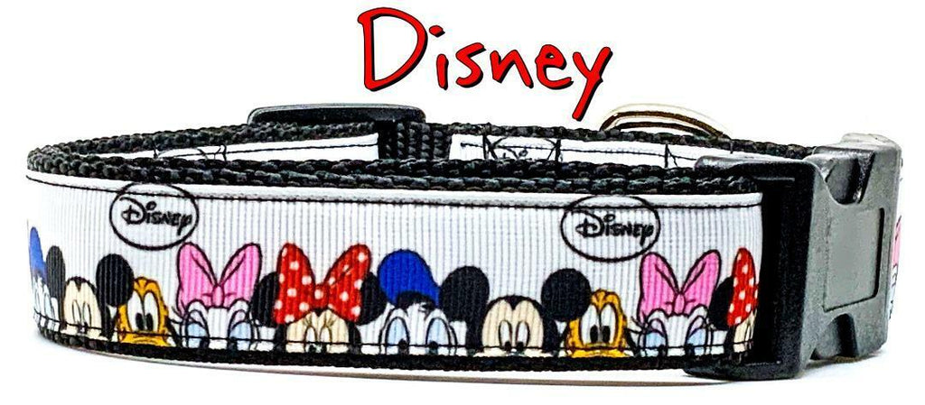 Disney characters dog collar handmade adjustable buckle collar 1" wide  Petcollarshandmade