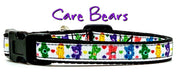 Care Bears cat or small dog collar 1/2" wide adjustable handmade bell or leash Petcollarshandmade