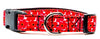 Marimekko Flowers dog collar handmade adjustable buckle collar 5/8" wide narrow Petcollarshandmade