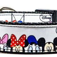 Disney characters dog collar handmade adjustable buckle collar 1" wide  Petcollarshandmade