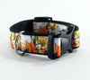 Mars Attack dog collar adjustable buckle collar 1" wide or leash Petcollarshandmade