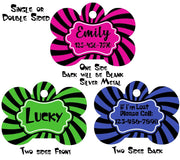 Pet ID Tag Starburst Personalized Custom Double Sided Pet Tag w/name & number Petcollarshandmade