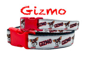 Gizmo dog collar handmade adjustable buckle 1"or 5/8" wide or leash Gremlins Petcollarshandmade