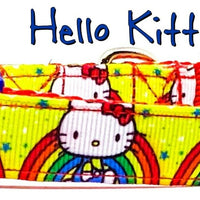 Hello Kitty dog collar handmade adjustable buckle collar 5/8" wide or leash Petcollarshandmade