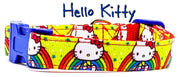 Hello Kitty dog collar handmade adjustable buckle collar 5/8" wide or leash Petcollarshandmade