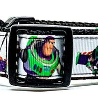 Toy Story Buzz Lightyear dog collar handmade adjustable buckle collar 1" wide Petcollarshandmade