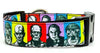 Horror characters dog collar handmade adjustable buckle 1" or 5/8" wide or leash Petcollarshandmade