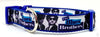 Blues Brothers dog collar handmade adjustable buckle 1" or 5/8" wide or leash