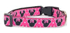 Minnie mouse Dog collar handmade adjustable buckle collar 5/8"wide or leash Petcollarshandmade