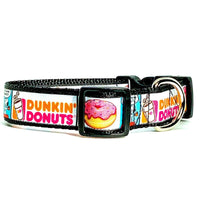 Dunkin Donuts/ Snoopy dog collar handmade adjustable buckle 1"or 5/8" wide Petcollarshandmade