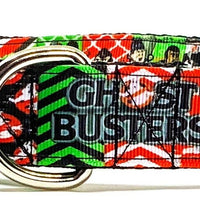 Ghostbusters dog collar handmade adjustable buckle collar 1"or 5/8"wide or leash Petcollarshandmade