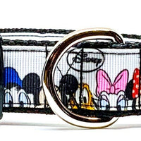 Disney characters dog collar handmade adjustable buckle collar 1" wide  Petcollarshandmade