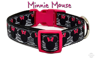 Mouse dog collar handmade adjustable buckle 1