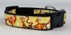 Tigger Winnie the Poo dog collar Handmade adjustable buckle 1" wide or leash Petcollarshandmade