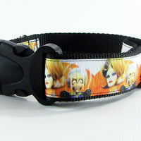 Mars Attack dog collar adjustable buckle collar 1" wide or leash Petcollarshandmade