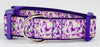 Butterflies dog collar handmade adjustable buckle collar 1" wide or leash Petcollarshandmade