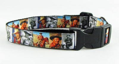 John Wayne dog collar, adjustable, buckle collar, 1