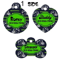Pet ID Tag Seattle Seahawks NFL Personalized Custom Double Sided Pet Tag w/name - Furrypetbeds
