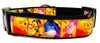 Winnie The Pooh dog collar handmade adjustable buckle  1" or 5/8" wide or leash