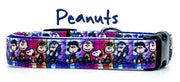 Peanuts dog collar handmade adjustable buckle collar 5/8" wide or leash Petcollarshandmade