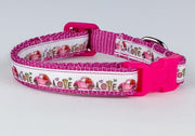 VW Beetle cat & small dog collar 1/2"wide adjustable handmade bell or leash