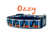 Ozzy Osbourne dog collar Rock N Roll handmade adjustable buckle 1" or 5/8"wide