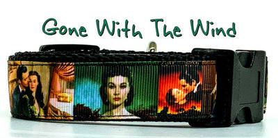 Gone With The Wind dog collar handmade adjustable buckle 1