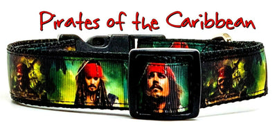 Pirates of the Caribbean dog collar handmade adjustable buckle 1