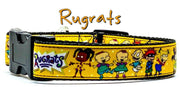 Rugrats dog collar handmade $12.00 adjustable buckle 1" or 5/8" wide or leash - Furrypetbeds