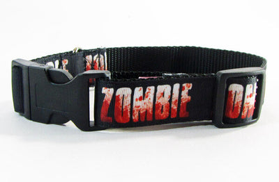 Zombies dog collar  adjustable buckle collar 1
