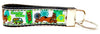 Scooby Doo Key Fob Wristlet Keychain 1"wide Zipper pull Camera strap handmade - Furrypetbeds