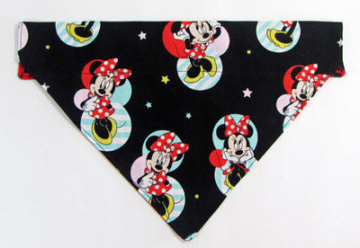 Minnie Mouse Dog Bandana Over the Collar dog bandana Dog collar bandana puppy Petcollarshandmade