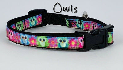 Owls cat or small dog collar 1/2