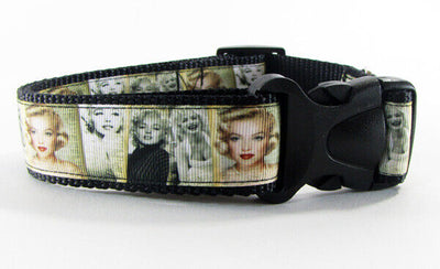 Marilyn Monroe dog collar handmade adjustable buckle collar 1