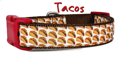 Tacos snack dog collar handmade adjustable buckle collar 1