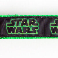 Star Wars dog collar, handmade, adjustable, buckle collar 1" wide or leash