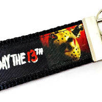 Friday The 13th Key Fob Wristlet Keychain 1 1/4"wide Zipper pull Camera strap - Furrypetbeds