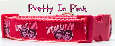 Pretty In Pink dog collar Handmade adjustable buckle 1