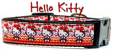 Hello Kitty dog collar handmade adjustable buckle collar 1