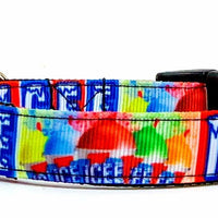 ICEE dog collar handmade adjustable buckle collar 5/8" wide or leash Petcollarshandmade