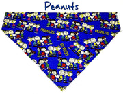 Peanuts Snoopy Dog Bandana Over the Collar dog bandana Dog collar bandana Petcollarshandmade