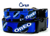 Oreo dog collar handmade adjustable buckle 1" or 5/8"wide or leash cookie Petcollarshandmade