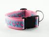 Hello Kitty dog collar handmade adjustable buckle collar 1" or 5/8" wide or leash