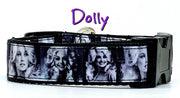 Dolly Parton dog collar handmade adjustable buckle 1" or 5/8" wide or leash