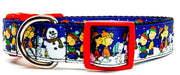 Wintertime dog collar handmade adjustable buckle collar 1" wide or leash Petcollarshandmade