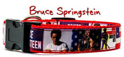 Bruce Springsteen dog collar Handmade adjustable buckle 1" or 5/8" wide Rock Petcollarshandmade