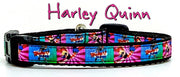 Harley Quinn cat or small dog collar 1/2" wide adjustable handmade bell or leash Petcollarshandmade