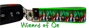 Wizard of Oz Key Fob Wristlet Keychain 1"wide unique key fob great gift handmade - Furrypetbeds