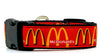 McDonald's dog collar handmade adjustable buckle 1"or 5/8" wide or leash